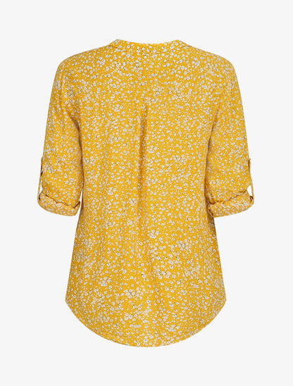 Blouse à imprimé à floral - Jaune - 2