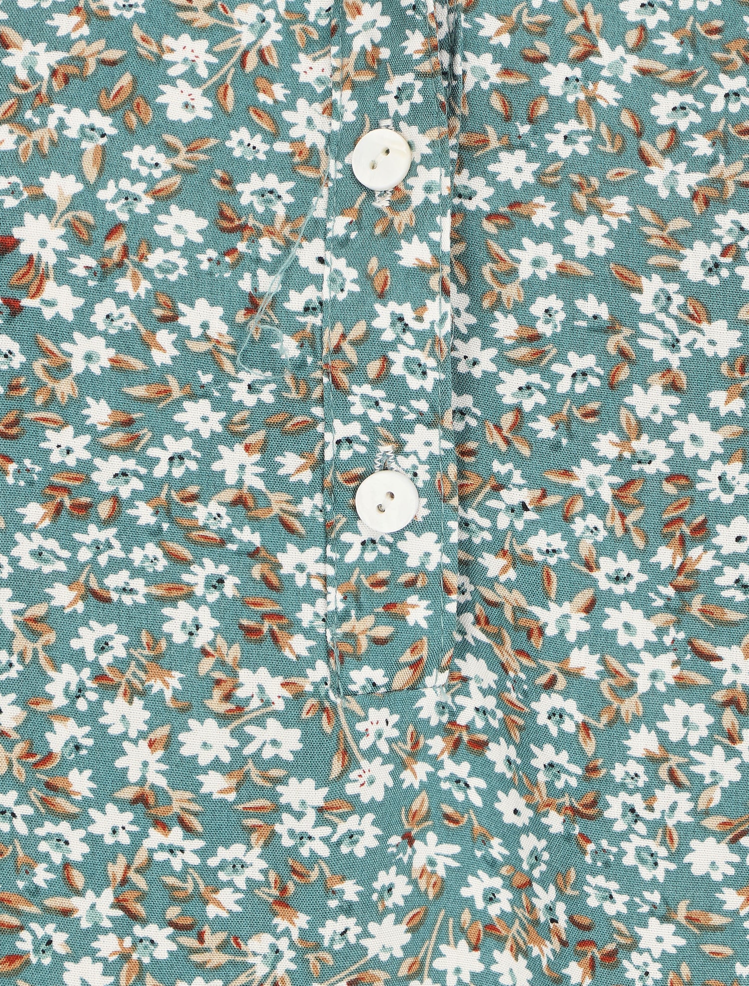Blouse à imprimé petites fleurs - Vert - 3