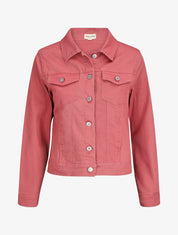 Veste oversize en jean basique - Rose - 1