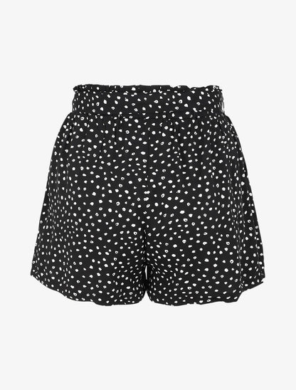 Short à imprimé moucheté - Noir - 2
