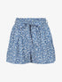 Short à imprimé fleuri - Bleu - 1