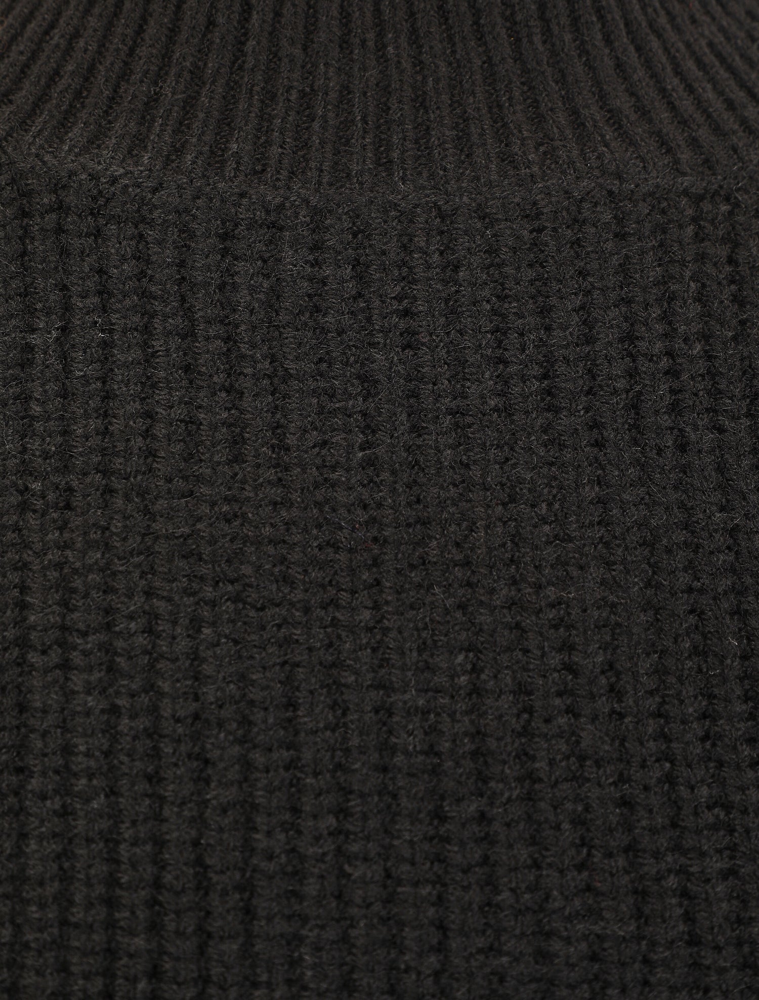 Robe pull à manches boutonnées - Noir - 3