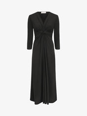Robe longue fluide - Noir - 1