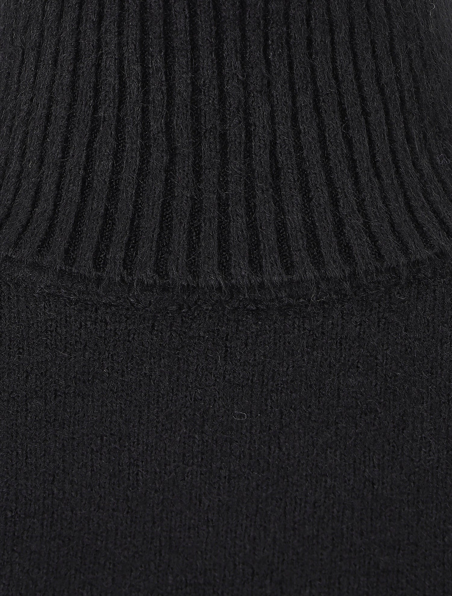 Pull col roulé en cachemire mélangé - Noir - 3