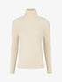 Pull col roulé en cachemire mélangé - Beige - 1
