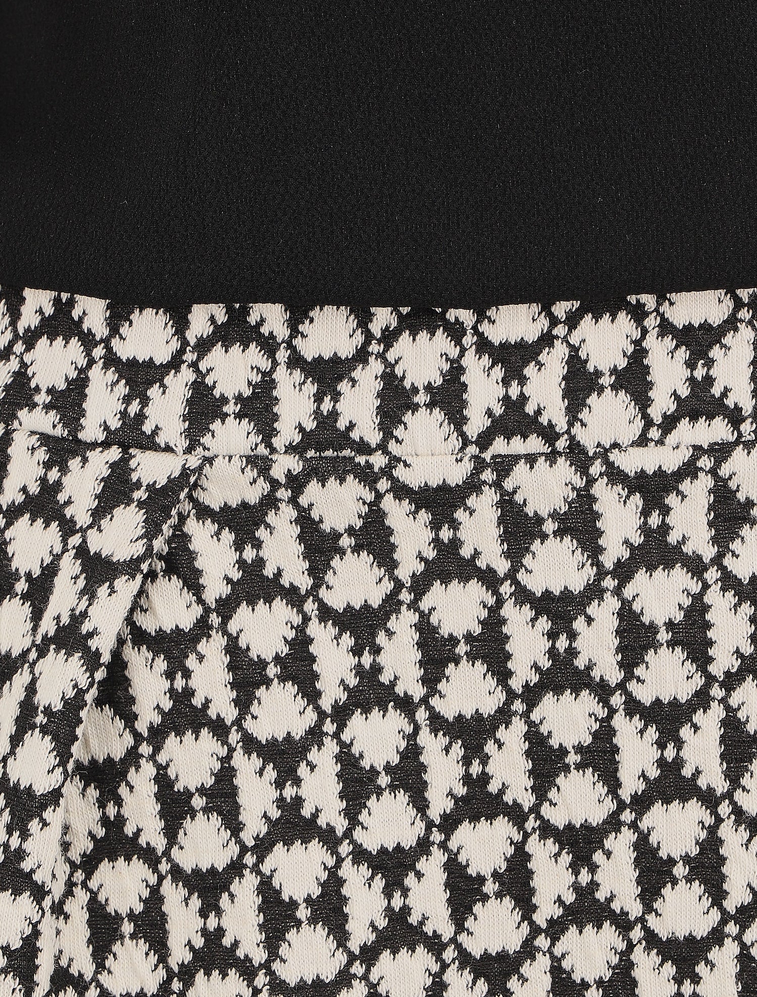 Robe droite à motif géométrique - Noir - 3