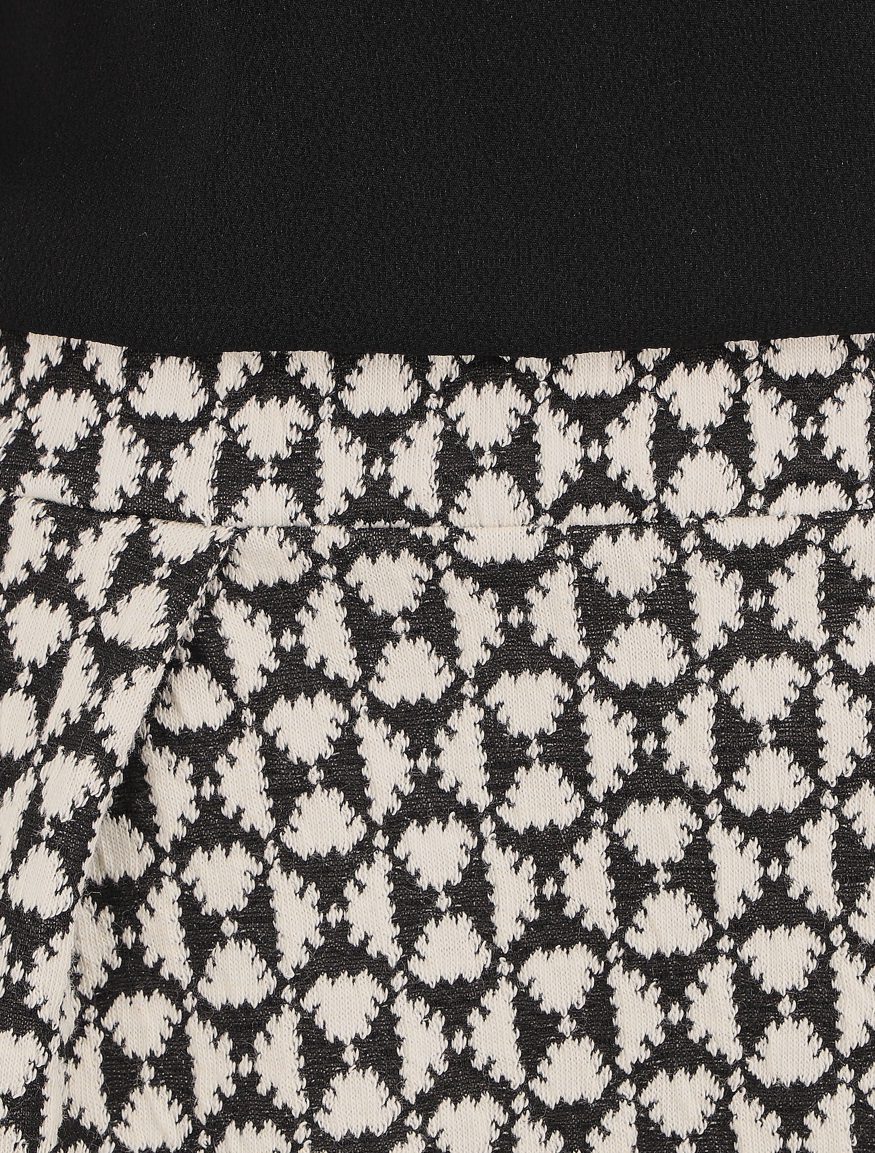 Robe droite à motif géométrique - Noir - 3