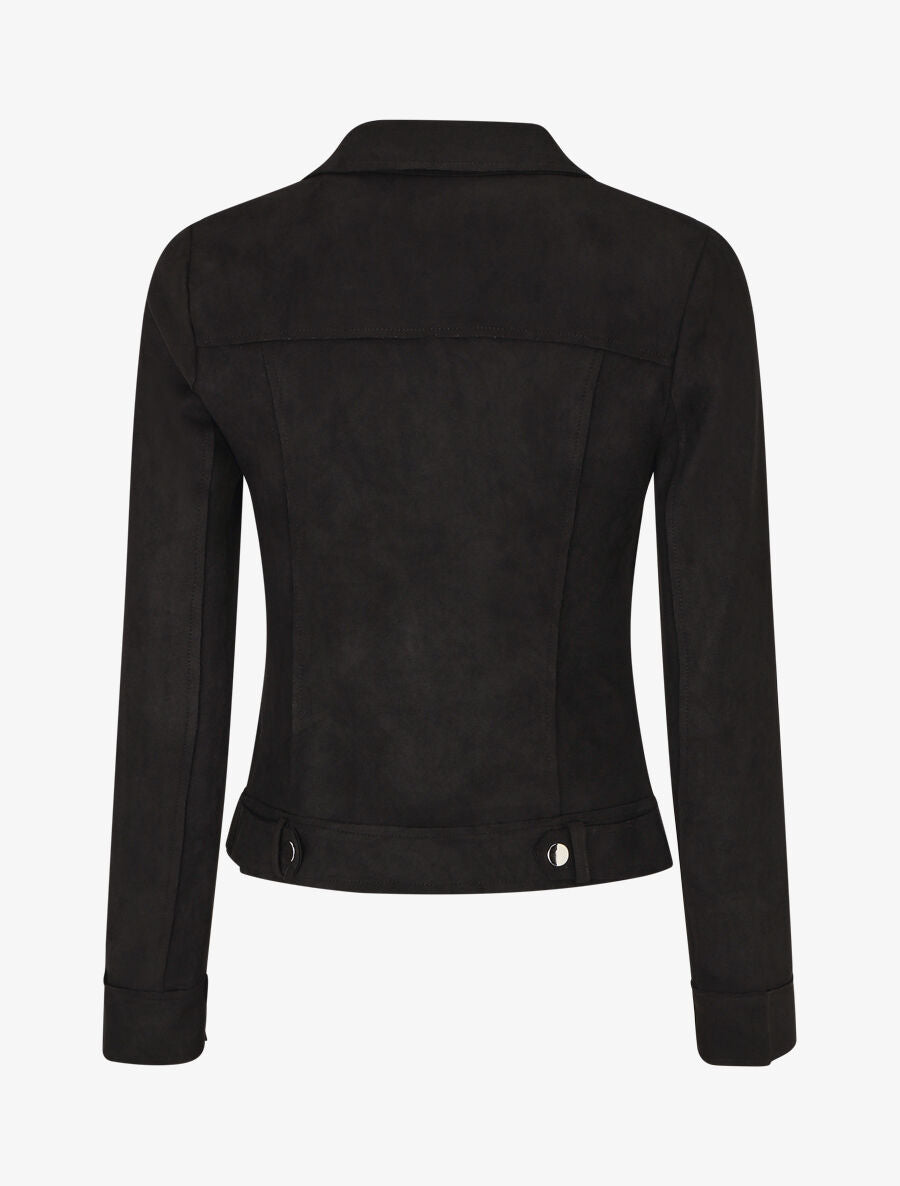 Veste en suédine style perfecto - Noir - 2