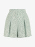 Short à pois taille haute évasé - Vert d&