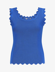 Top en maille sans manches - Bleu roi - 1