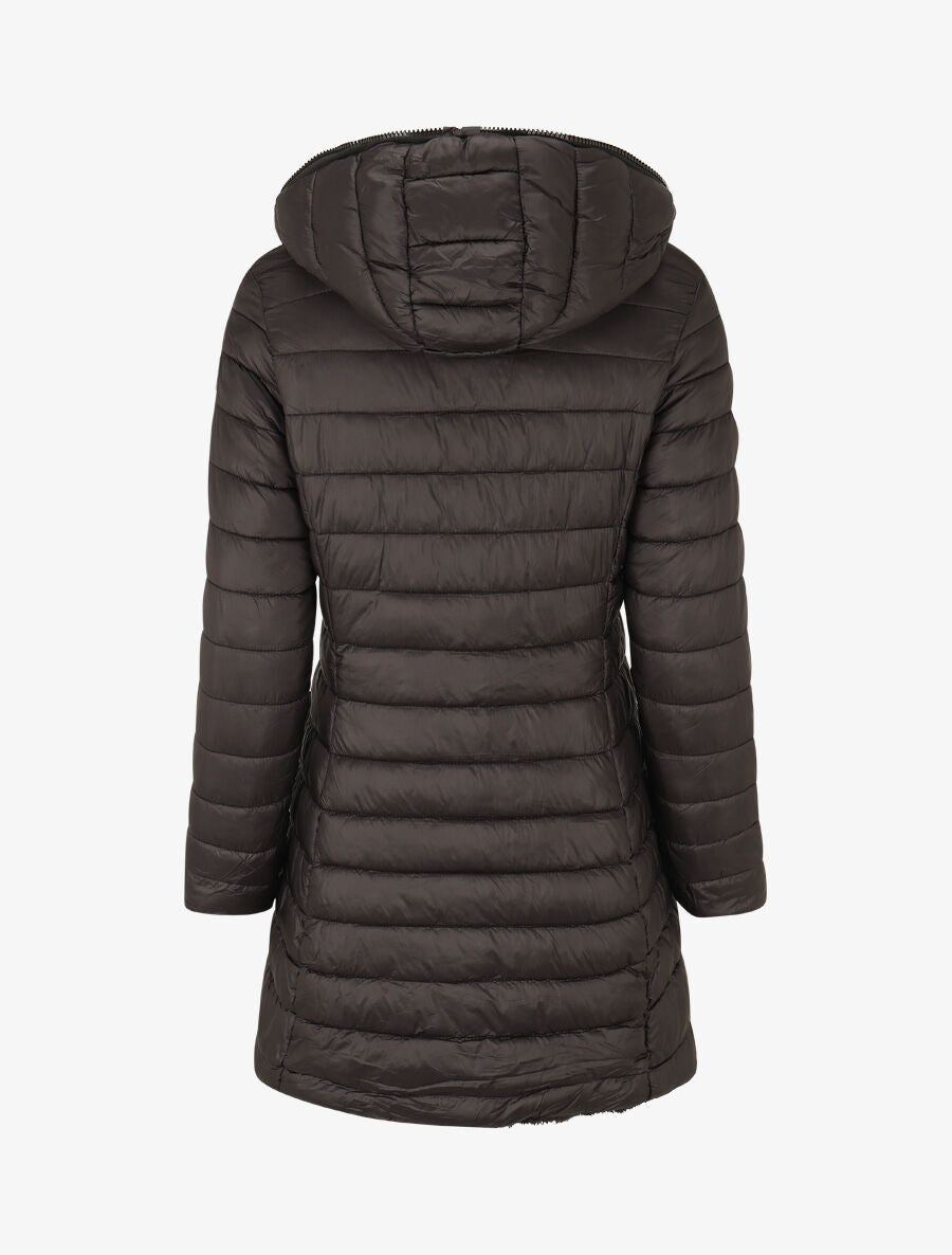 Doudoune réversible uni à capuche - Noir - 2