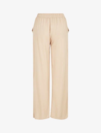 Pantalon ample élastiqué - Beige - 2
