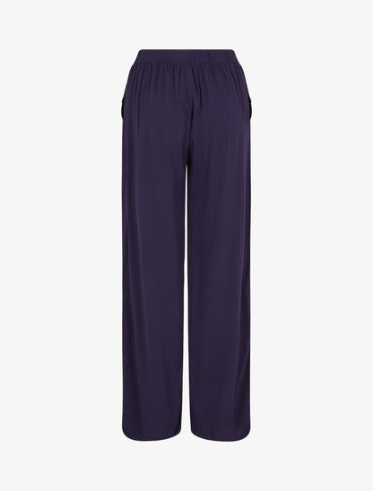 Pantalon ample élastiqué - Marine - 2
