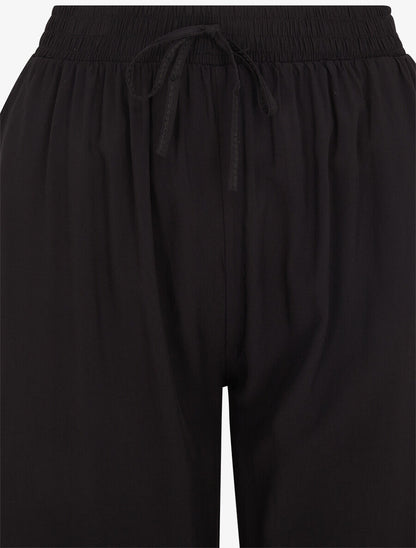 Pantalon ample élastiqué - Noir - 3