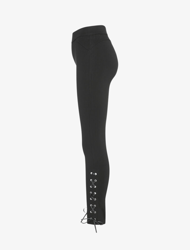 Legging à bords corsetés - Noir - 3