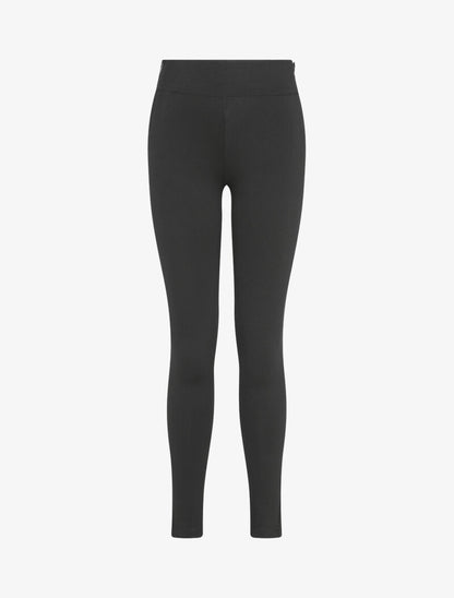 Legging taille haute à détail zips - Noir - 4
