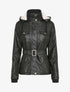 Parka fourrée en simili - Noir - 1