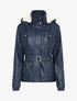 Parka fourrée en simili - Marine - 1