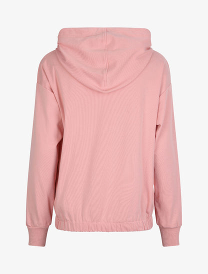 Sweat cargo à capuche - Rose - 2