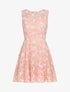 Robe patineuse sans manches en dentelle - Rose - 1