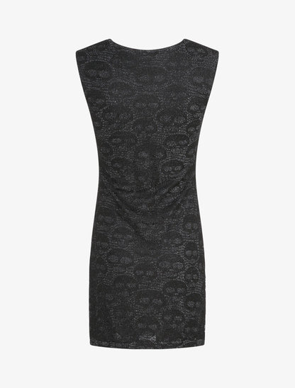 Robe en dentelle à motifs tête de mort - Argent - 2