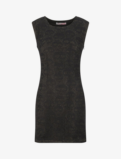 Robe en dentelle à motifs tête de mort - Or - 1