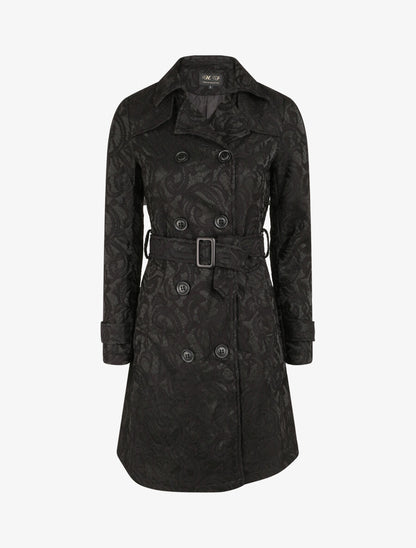 Trench en dentelle - Noir - 1