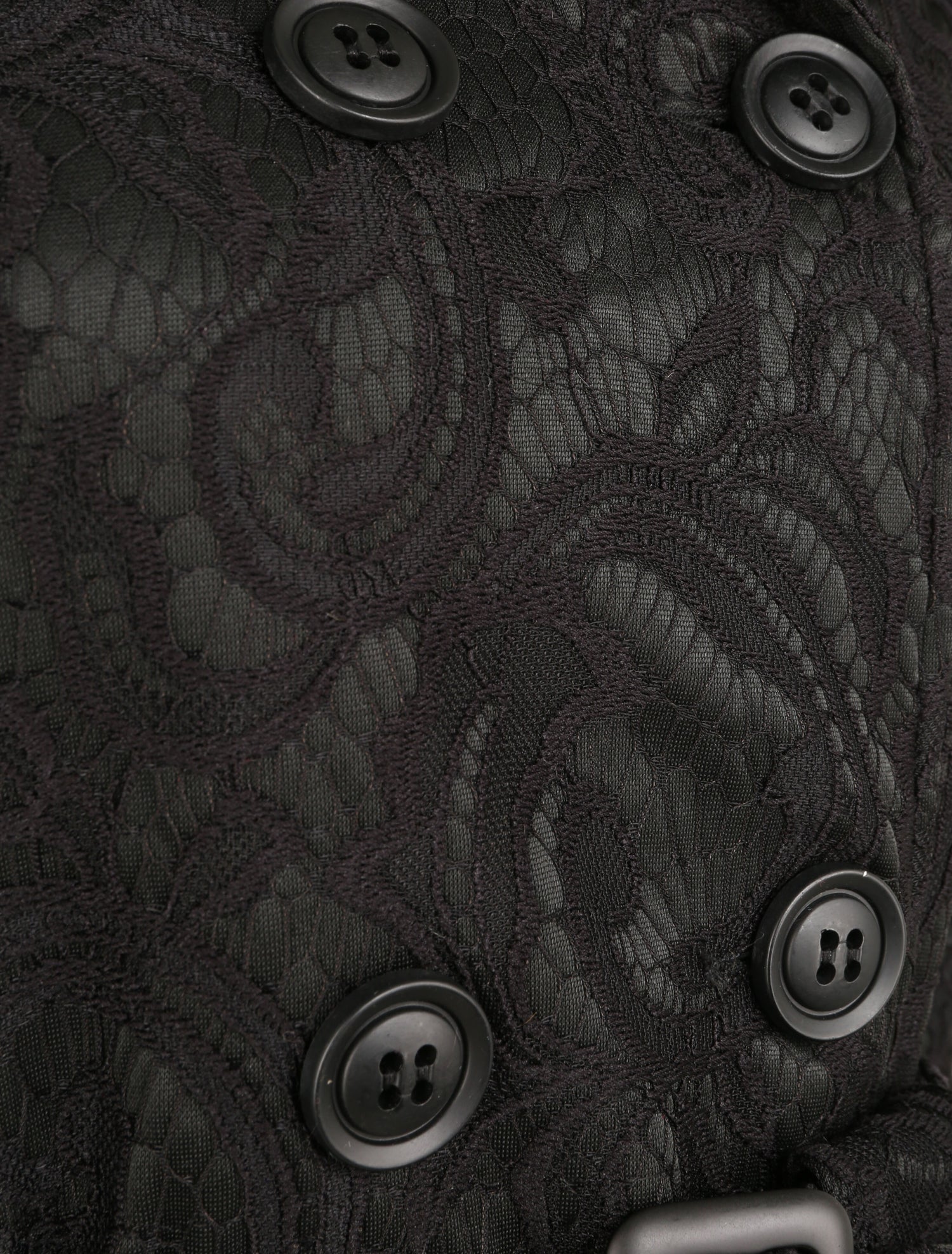 Trench en dentelle - Noir - 3