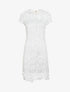 Robe droite en dentelle - Blanc - 3