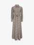 Robe chemise longue imprimé fleurs d&