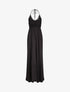 Robe empire uni à dos nu - Noir - 1