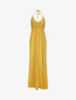 Robe empire uni à dos nu - Jaune - 1