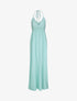 Robe empire uni à dos nu - Turquoise - 1