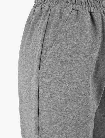 Jogging regular uni taille haute - Gris foncé - 3