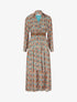 Robe longue à imprimé liberty - Bleu canard - 1