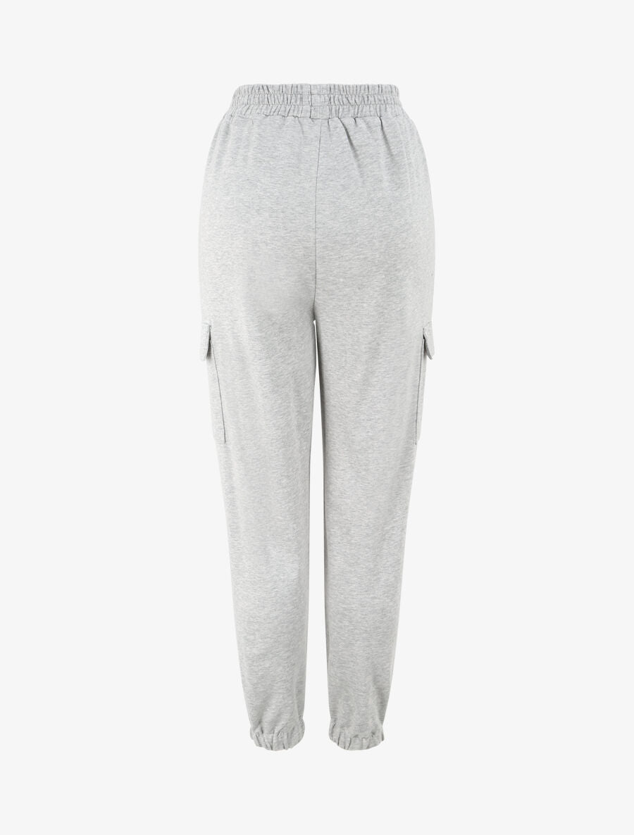 Jogging uni en coton - Gris - 2