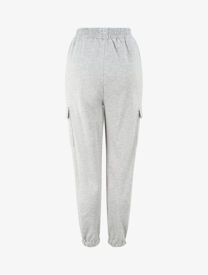 Jogging uni en coton - Gris - 2