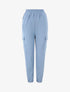 Jogging uni en coton - Bleu - 1