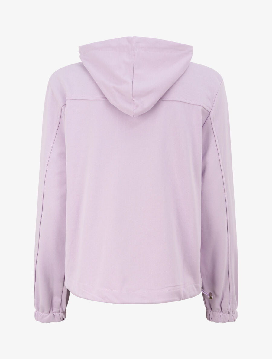Sweat à capuche zippé - Lilas - 2