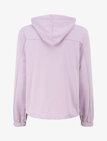 Sweat à capuche zippé - Lilas - 2