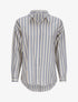 Chemise oversize rayée - Bleu - 1