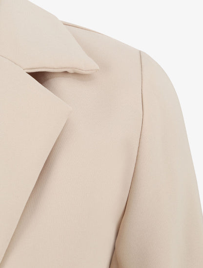 Veste courte unie - Beige - 3