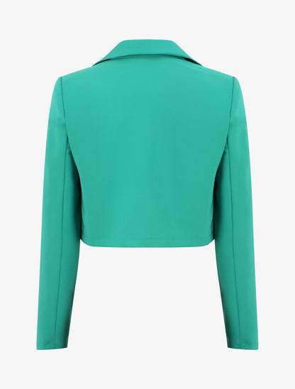 Veste courte unie - Vert - 2