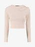 Crop top côtelé unie - Beige - 1