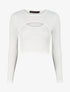 Crop top ajouré unie - Blanc - 1