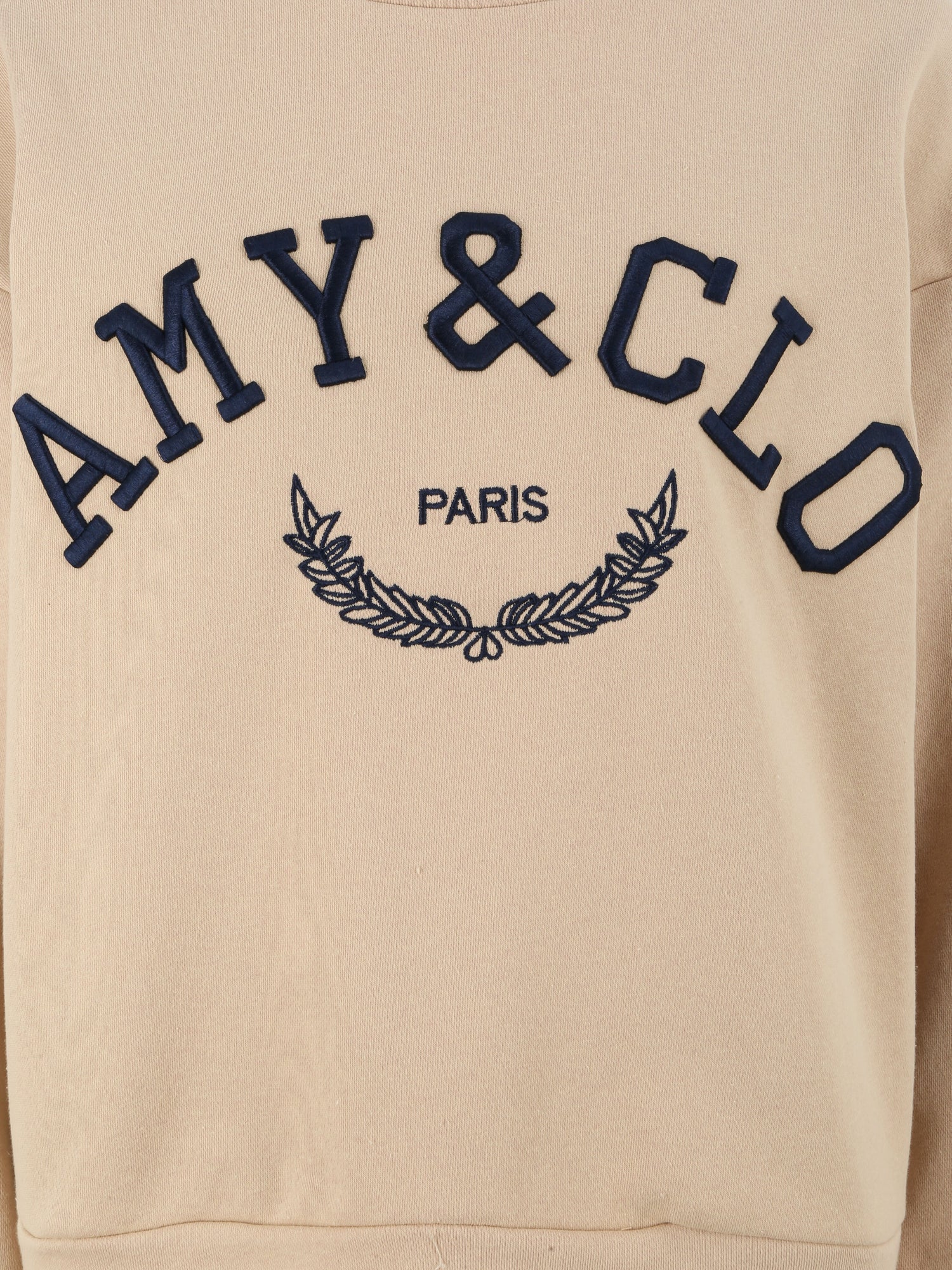 Sweat à inscription - Beige - 3