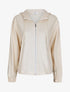 Sweat à capuche à col zippé - Beige - 4