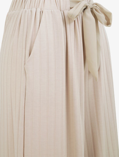 Pantalon ample côtelé - Beige - 3