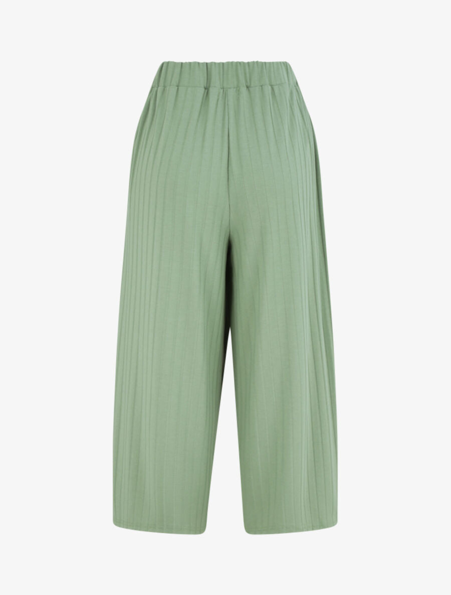 Pantalon ample côtelé - Vert - 2