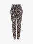 Pantalon harem imprimé fleuri - Marine - 1